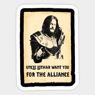 uncle lothar wants you Sticker